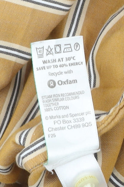 Mens UK Collar Size XL Marks and Spencer Smart Blue  Dress Shirt