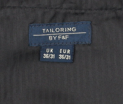 Mens UK Size 36 F&F Regular Black Suit Jacket