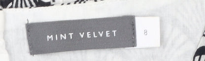 Womens UK Size 8 Mint Velvet Black Tunic Blouse