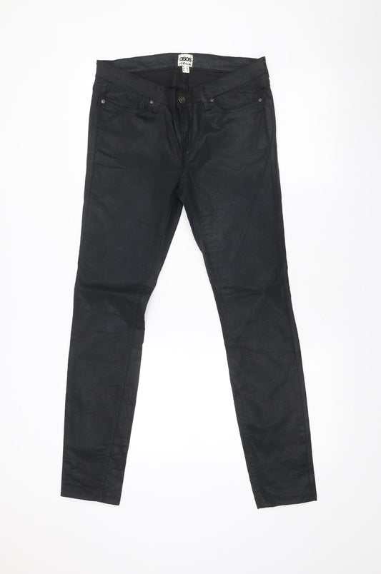 Womens UK Size 12 ASOS Slim Fit Jegging Black Trousers