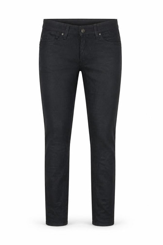 Front view of ASOS Women’s Black Denim Jegging Skinny Trousers, size UK 12