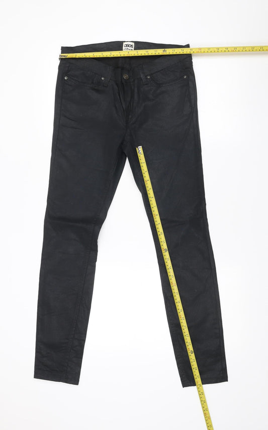 Womens UK Size 12 ASOS Slim Fit Jegging Black Trousers