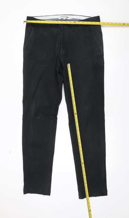 Lacoste Men’s Black Slim Fit Chino Trousers W36 L34