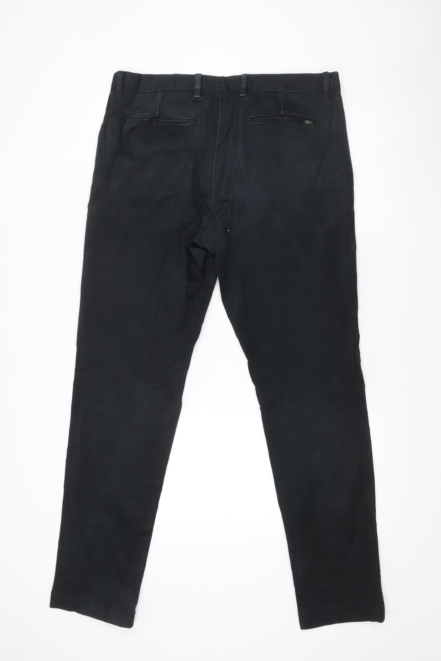 Lacoste Men’s Black Slim Fit Chino Trousers W36 L34
