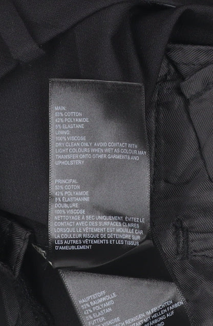 Whistles Women Black Size 12 Slim Chino Workwear Trousers