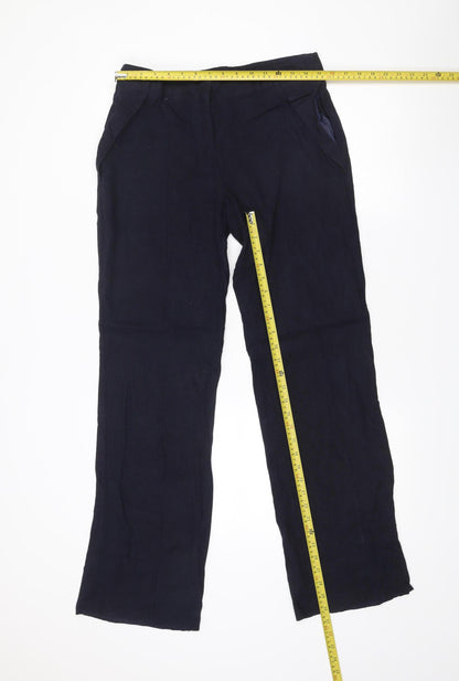 Womens UK Size 12 ASOS Regular Fit CasualTravel Blue Trousers