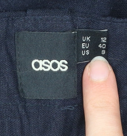 Womens UK Size 12 ASOS Regular Fit CasualTravel Blue Trousers