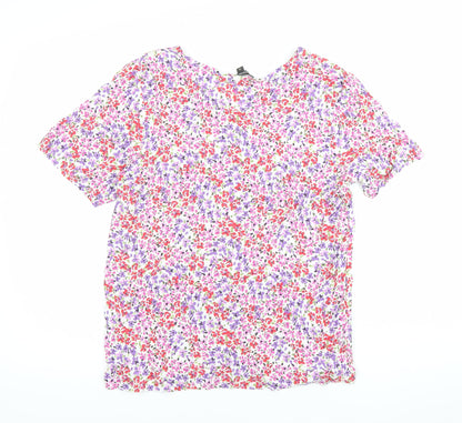 Bonmarché Womens Multicoloured Floral Tunic Blouse Size 10 Viscose