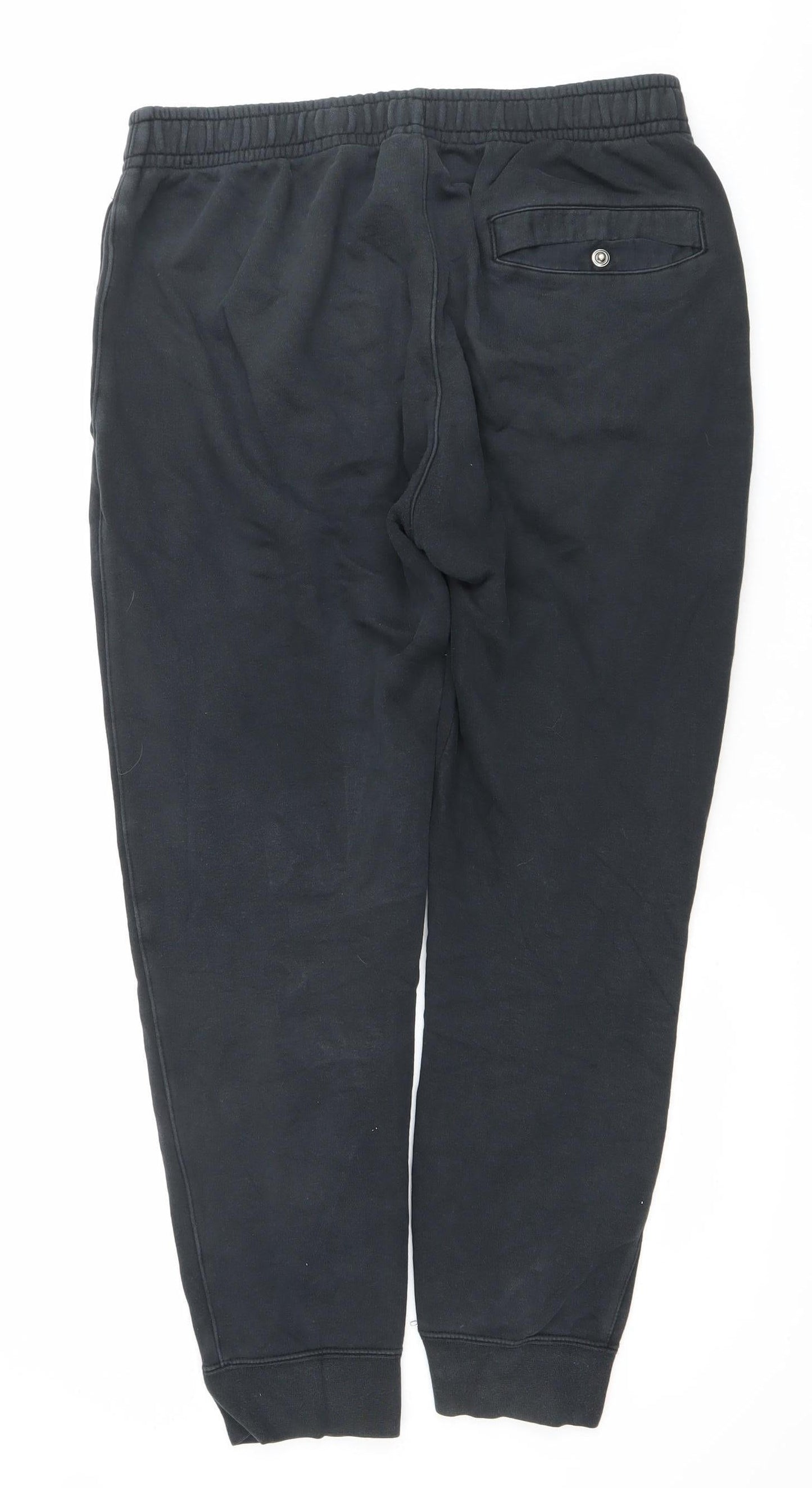 Nike Men’s Black Jogger Sweatpants M Cotton Blend Fleece Activewear