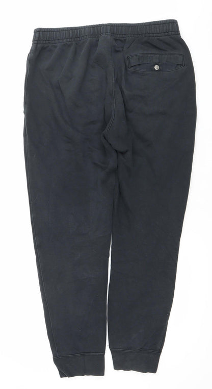 Nike Men’s Black Jogger Sweatpants M Cotton Blend Fleece Activewear