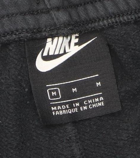 Nike Men’s Black Jogger Sweatpants M Cotton Blend Fleece Activewear