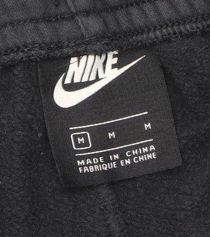 Nike Men’s Black Jogger Sweatpants M Cotton Blend Fleece Activewear