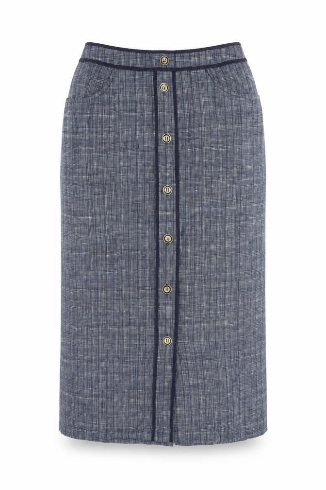 Womens UK Size 10 Viyella Straight & Pencil Woven Skirt