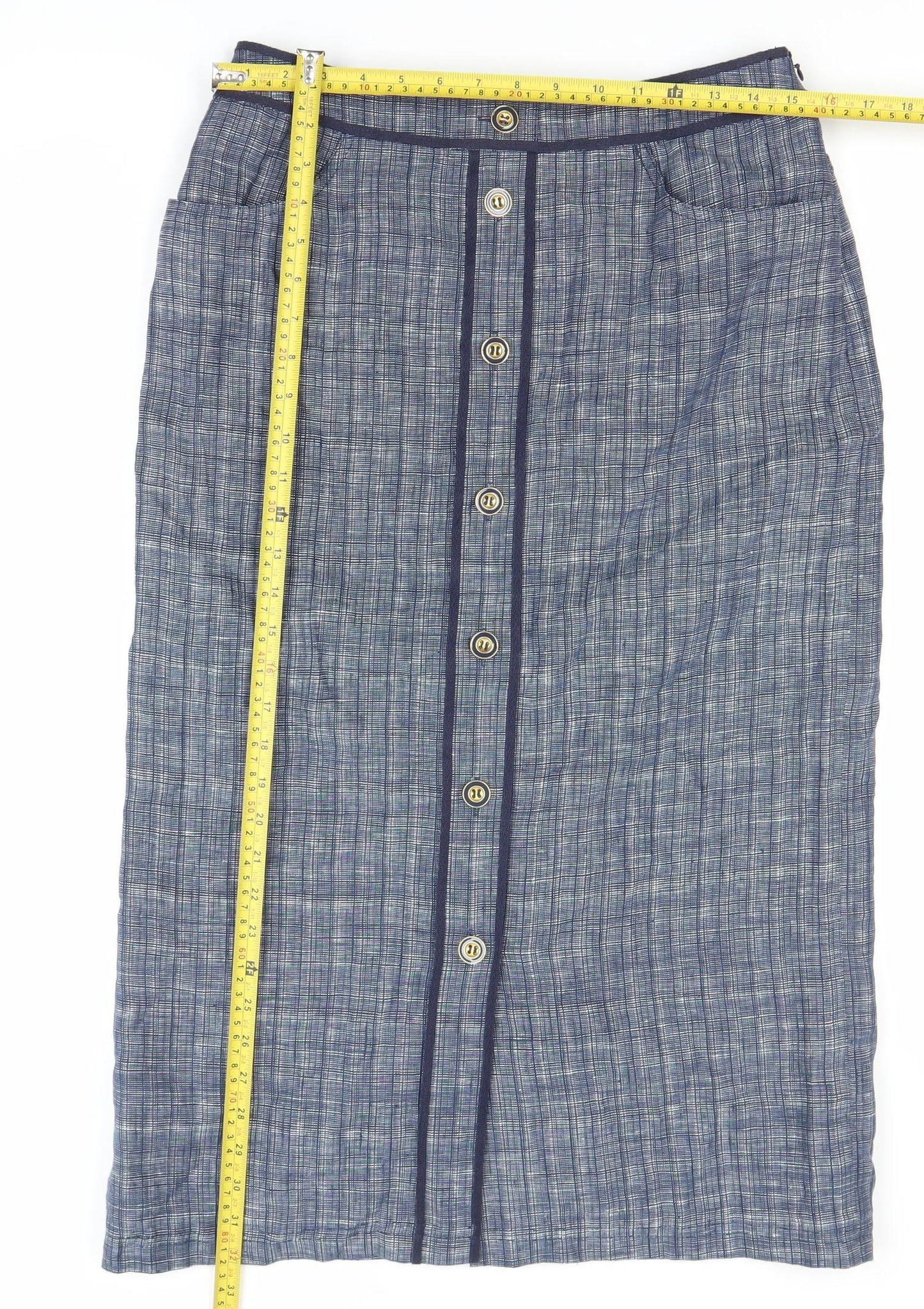 Womens UK Size 10 Viyella Straight & Pencil Woven Skirt