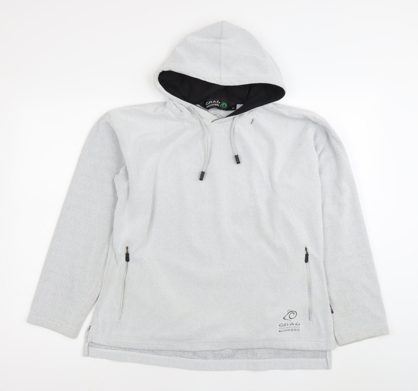 Craghoppers Women’s Grey Hooded Pullover Hoodie Size 14