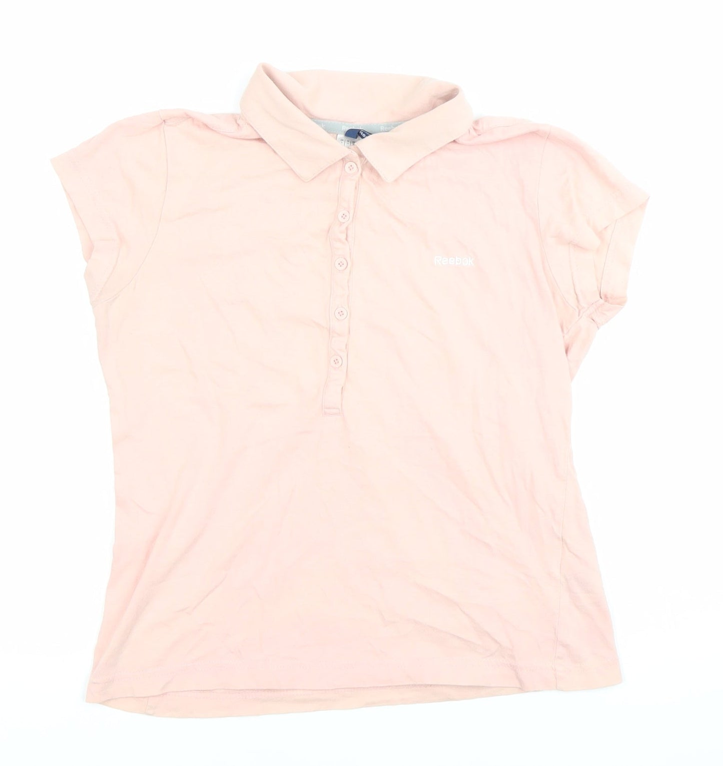 Womens UK Size 10 Reebok Pink Basic Polo