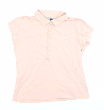 Womens UK Size 10 Reebok Pink Basic Polo