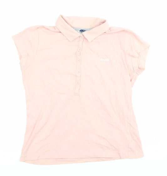 Womens UK Size 10 Reebok Pink Basic Polo