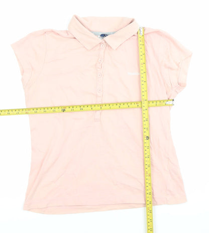 Womens UK Size 10 Reebok Pink Basic Polo