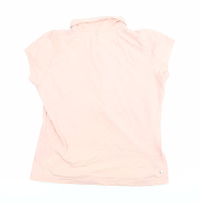 Womens UK Size 10 Reebok Pink Basic Polo