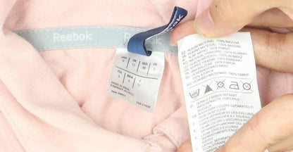 Womens UK Size 10 Reebok Pink Basic Polo
