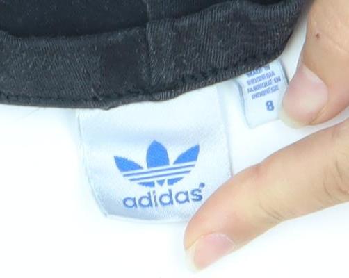 Adidas Womens Black Leggings Size 8 Slim Fit Cotton Elastane