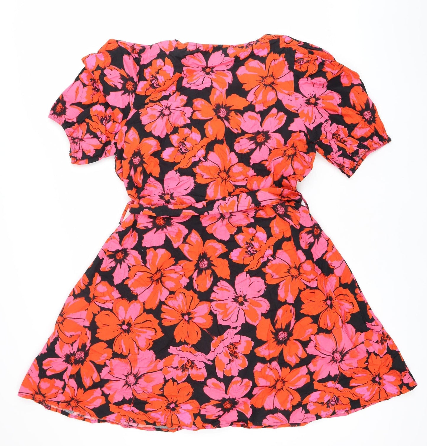 Dorothy Perkins Women’s Multicoloured Floral Wrap Dress UK14