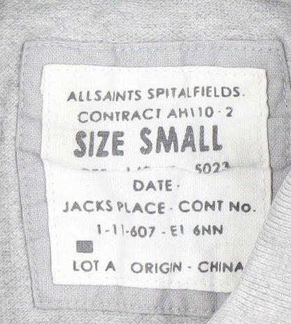 Mens UK Size S AllSaints Grey  T-Shirt