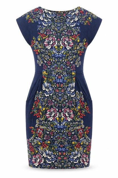 Monsoon Women’s Multicoloured Floral Strapless Bodycon Dress Size 8