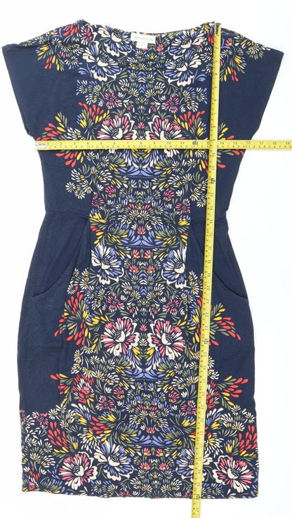 Monsoon Women’s Multicoloured Floral Strapless Bodycon Dress Size 8