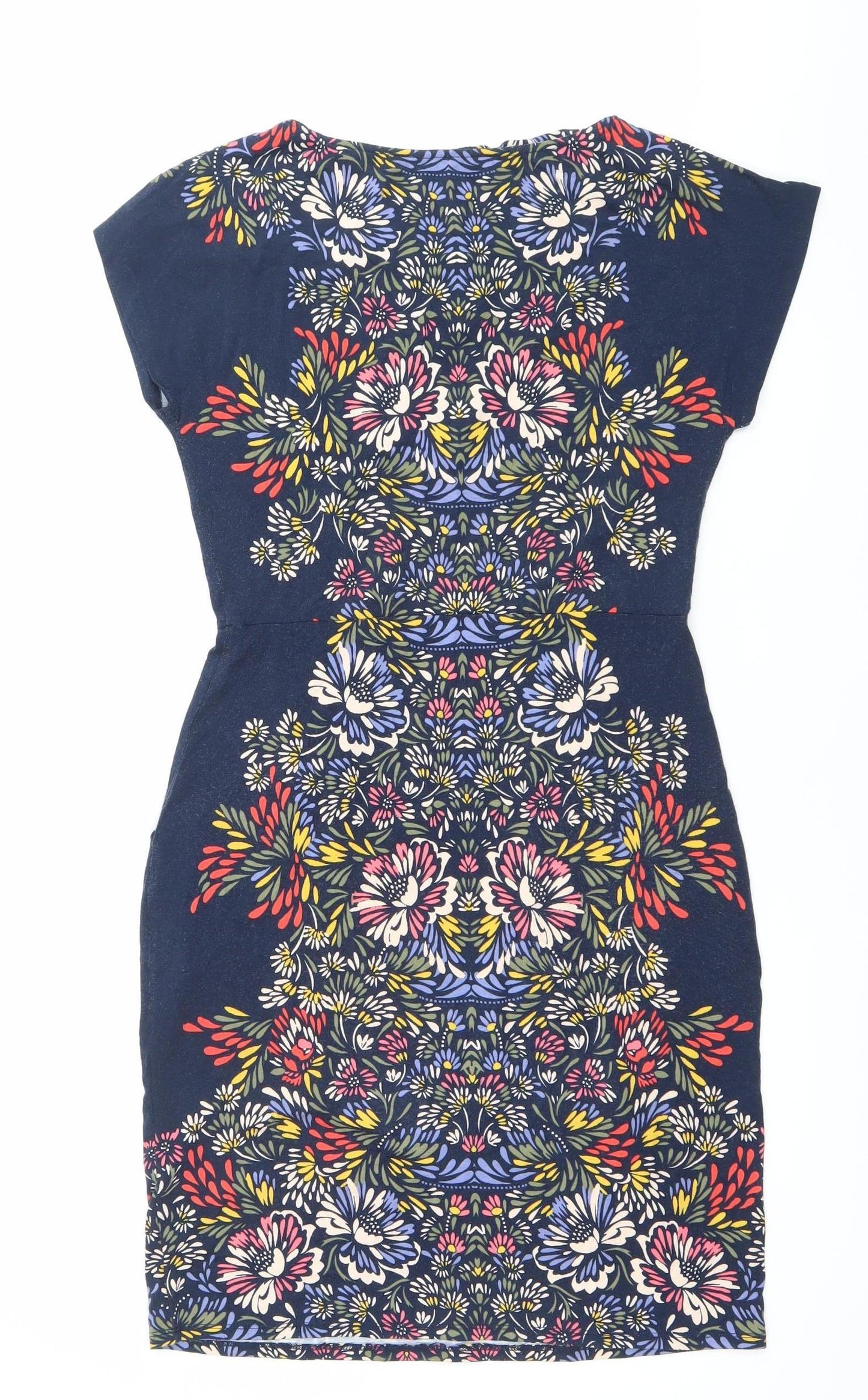 Monsoon Women’s Multicoloured Floral Strapless Bodycon Dress Size 8