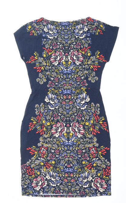 Monsoon Women’s Multicoloured Floral Strapless Bodycon Dress Size 8