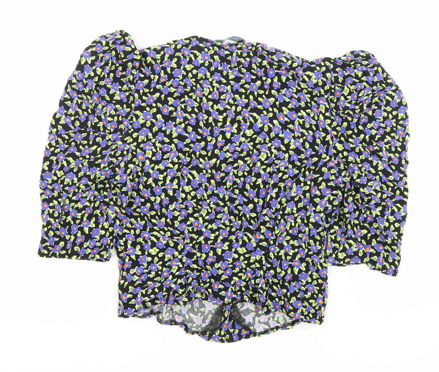 Womens UK Size 8 MICHELLE KEEGAN Multicoloured Cropped Blouse