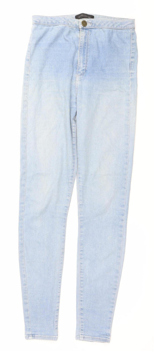 River Island Women’s Blue Size 8 Skinny Slim Fit Stretch Jeans