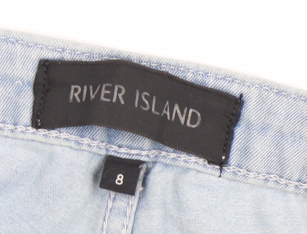 River Island Women’s Blue Size 8 Skinny Slim Fit Stretch Jeans