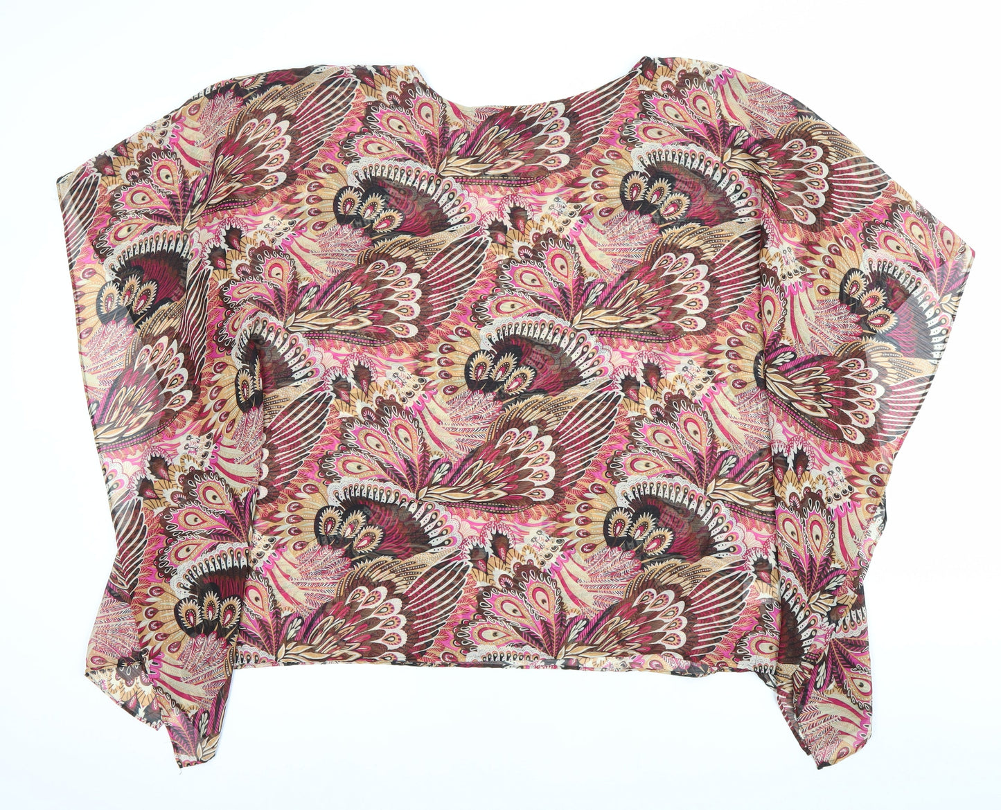 Womens UK Size M Susan Graver Multicoloured Tunic Blouse