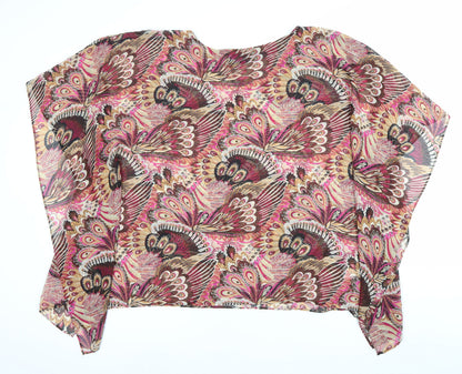 Womens UK Size M Susan Graver Multicoloured Tunic Blouse
