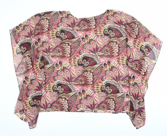 Womens UK Size M Susan Graver Multicoloured Tunic Blouse