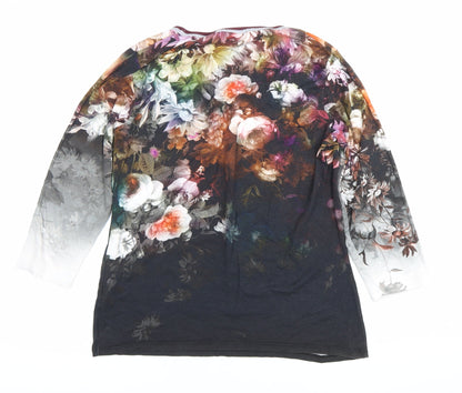 La Maison du Jersey Womens Multicoloured Floral T-Shirt Size 14