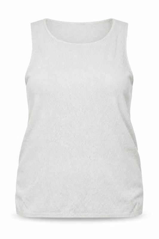 Womens UK Size 18 Marks and Spencer Silver Basic Tank