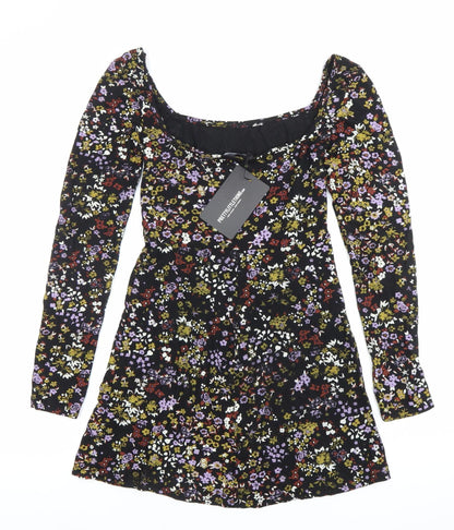 PrettyLittleThing Women’s Multicoloured Floral Mini Dress Size 6