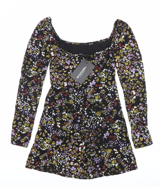 PrettyLittleThing Women’s Multicoloured Floral Mini Dress Size 6