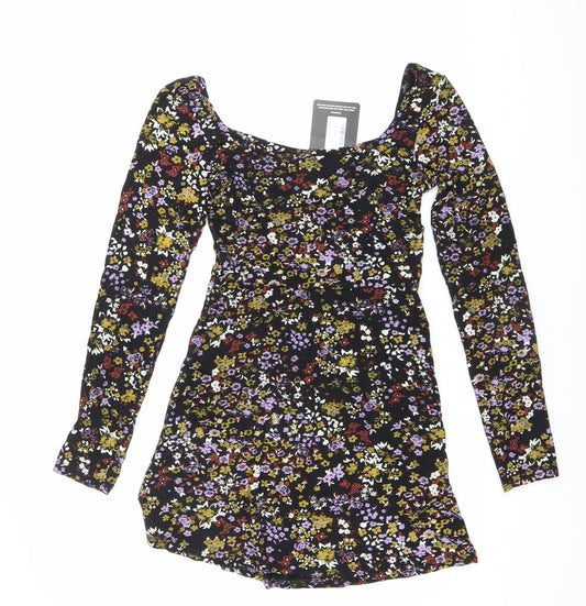 PrettyLittleThing Women’s Multicoloured Floral Mini Dress Size 6