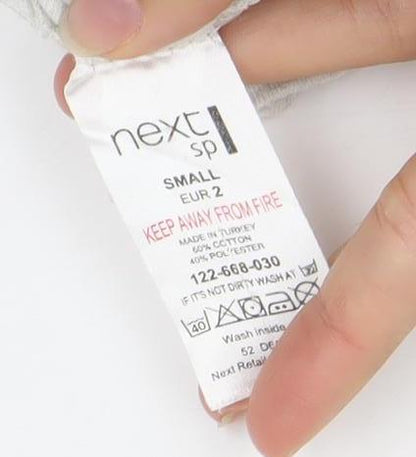 Next Men’s Grey Graphic Print Beach T-Shirt Size S Cotton Crew Neck