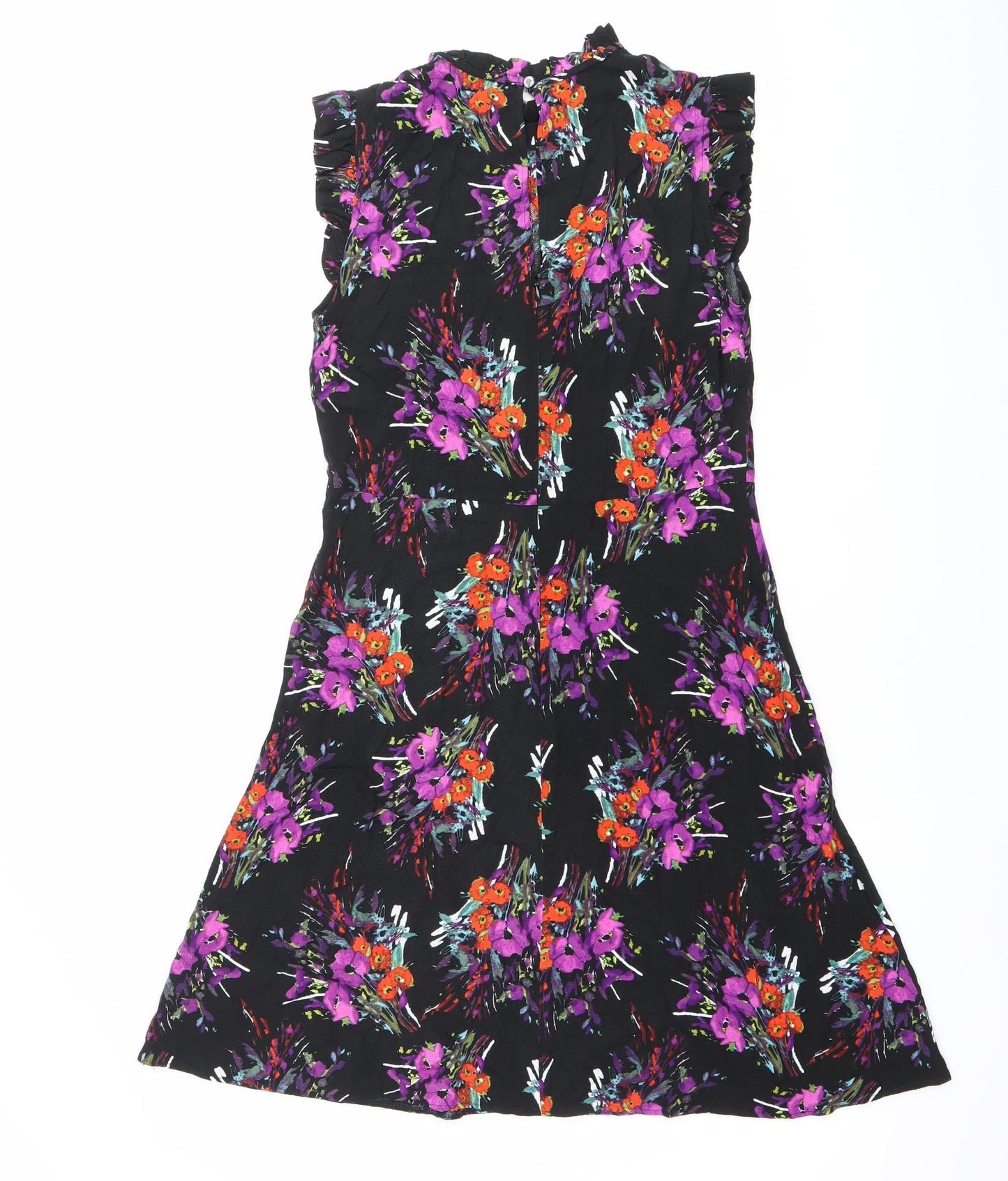 Papaya Women’s Black Floral A-Line Knee Length Dress Size 12