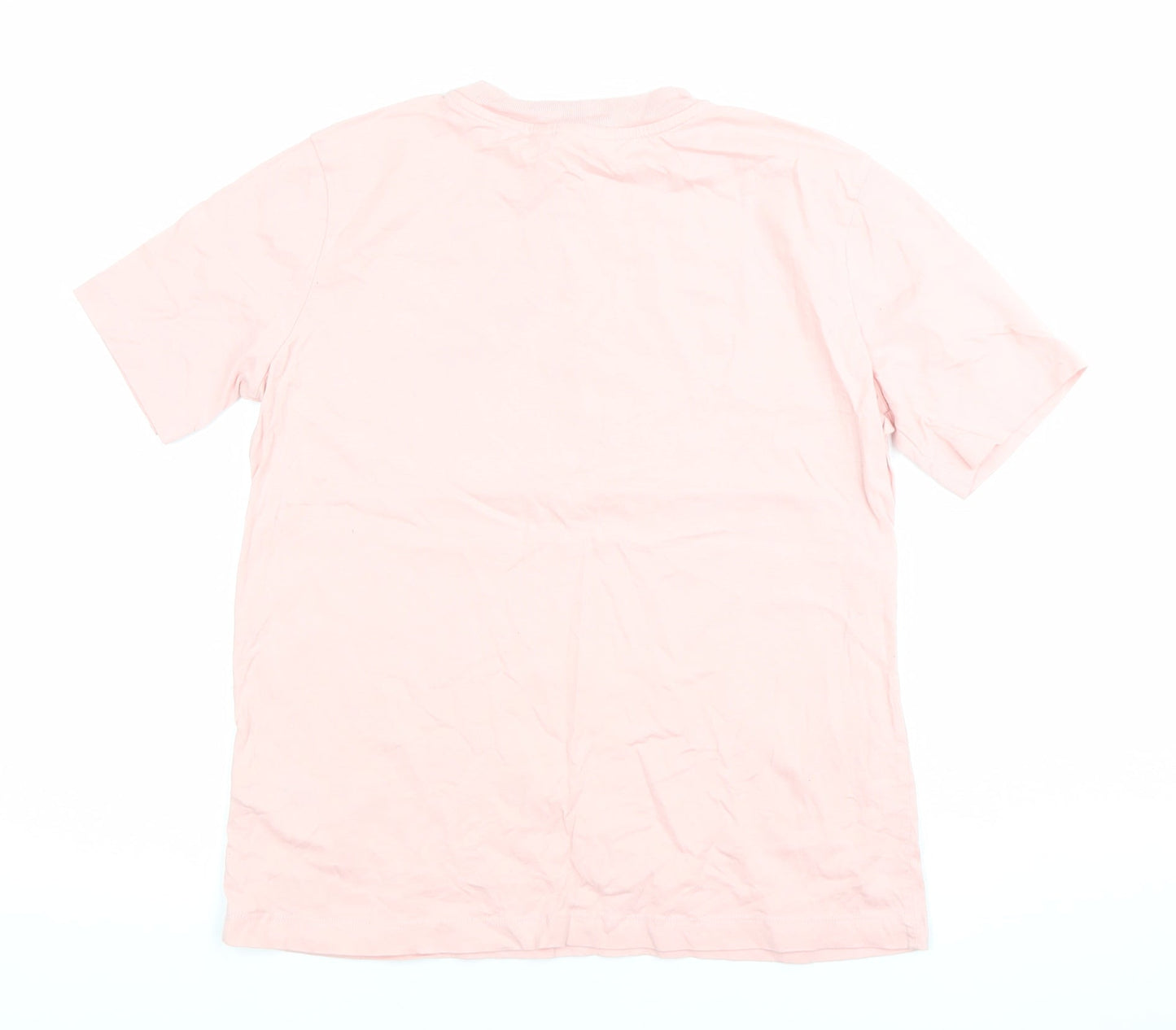 Womens UK Size XS H&M Pink Basic T-Shirt
