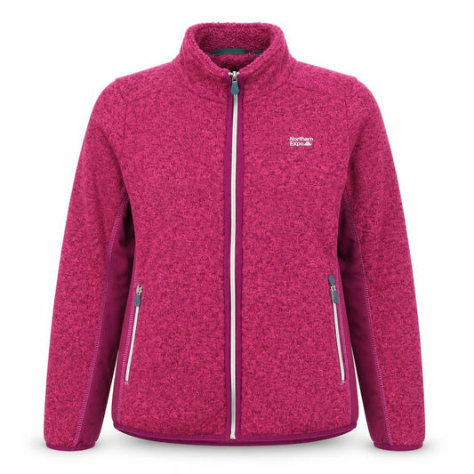 Northern Expo Womens Pink Fleece Jacket UK 12 Warm Zip Up Outdoor