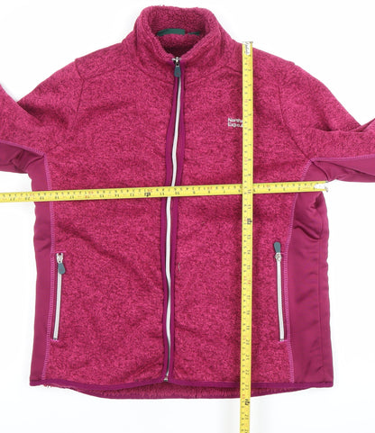 Northern Expo Womens Pink Fleece Jacket UK 12 Warm Zip Up Outdoor