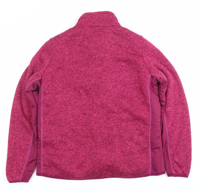 Northern Expo Womens Pink Fleece Jacket UK 12 Warm Zip Up Outdoor