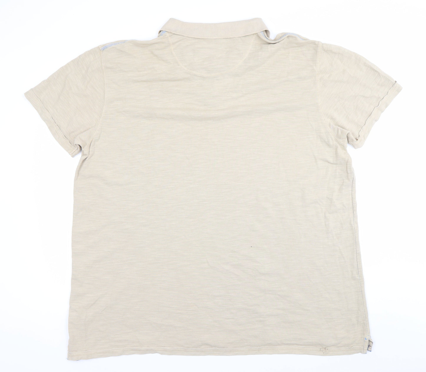 Mantaray Men's Beige 3XL Polo Shirt 100% Cotton Casual Summer